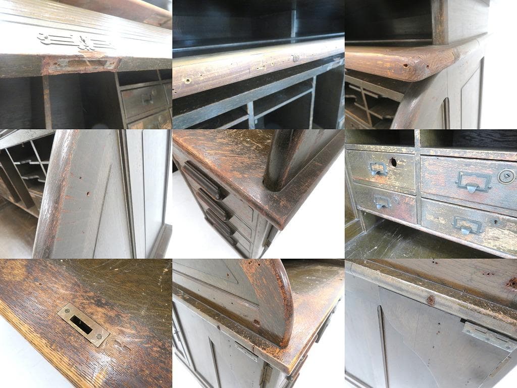 日本の古い　　書斎机　両袖机　和モダン　和製　アンティーク　店舗什器　カフェ