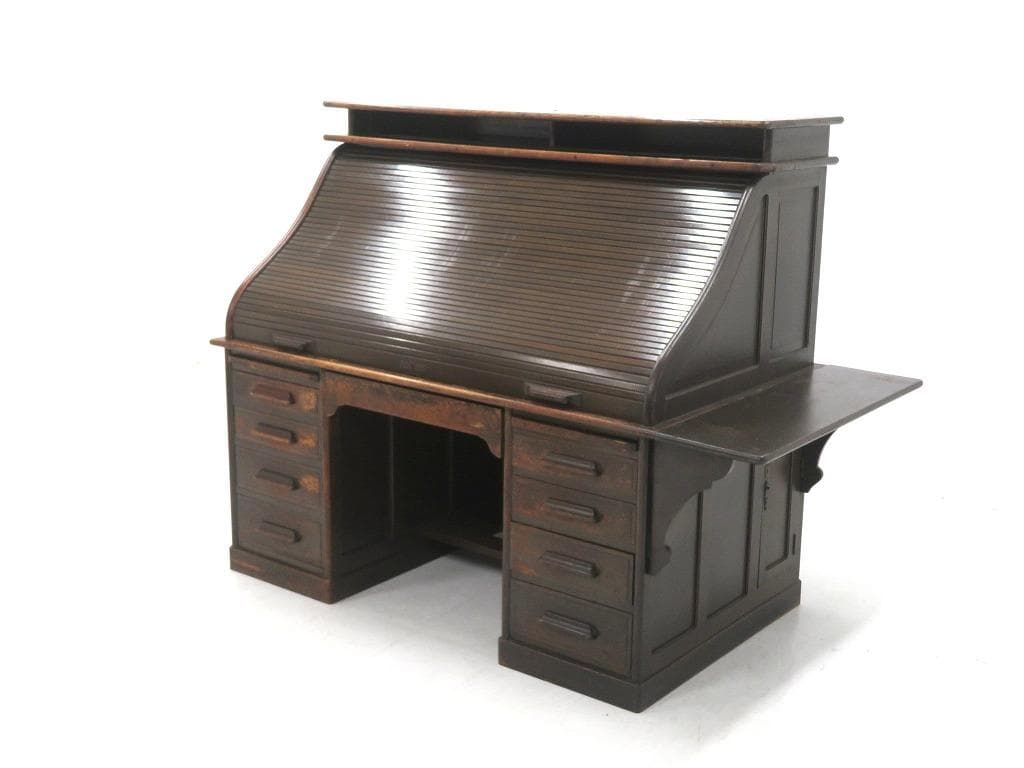 日本の古い　　書斎机　両袖机　和モダン　和製　アンティーク　店舗什器　カフェ