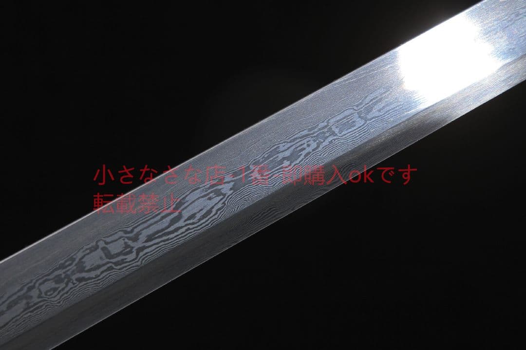 君弘唐横刀烏木金銅装百錬模様鋼 古兵器 武具 刀装具 日本刀 模造刀 居合刀