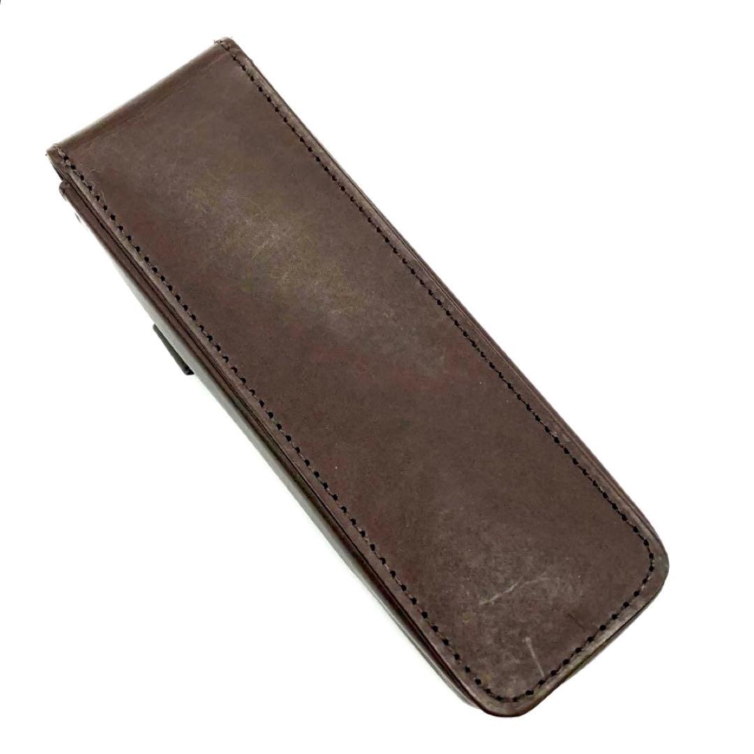 筆記具 OLD COACH pen holder leather