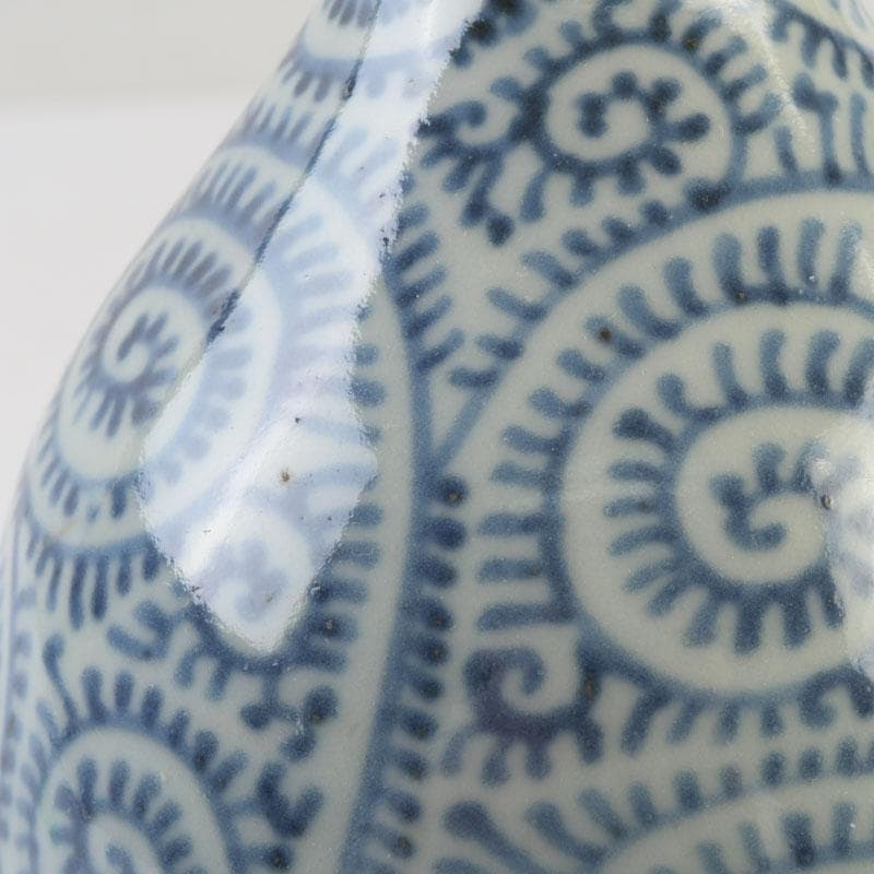 伊万里焼　古伊万里　染付　蛸唐草文　徳利　一輪挿　花生　V　9710