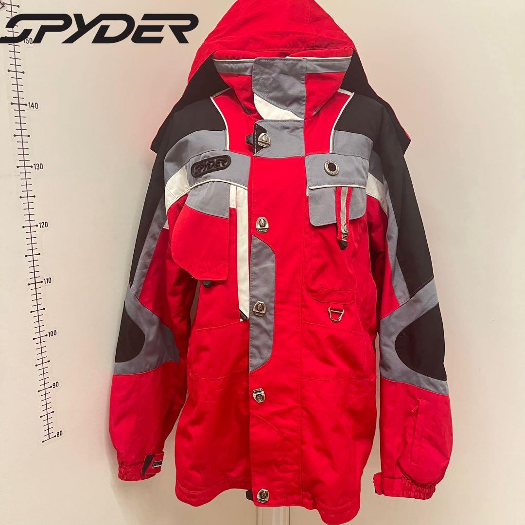 SPYDER スパイダー　メンズ　ウィンタージャケット　スノーウェア　黒×赤