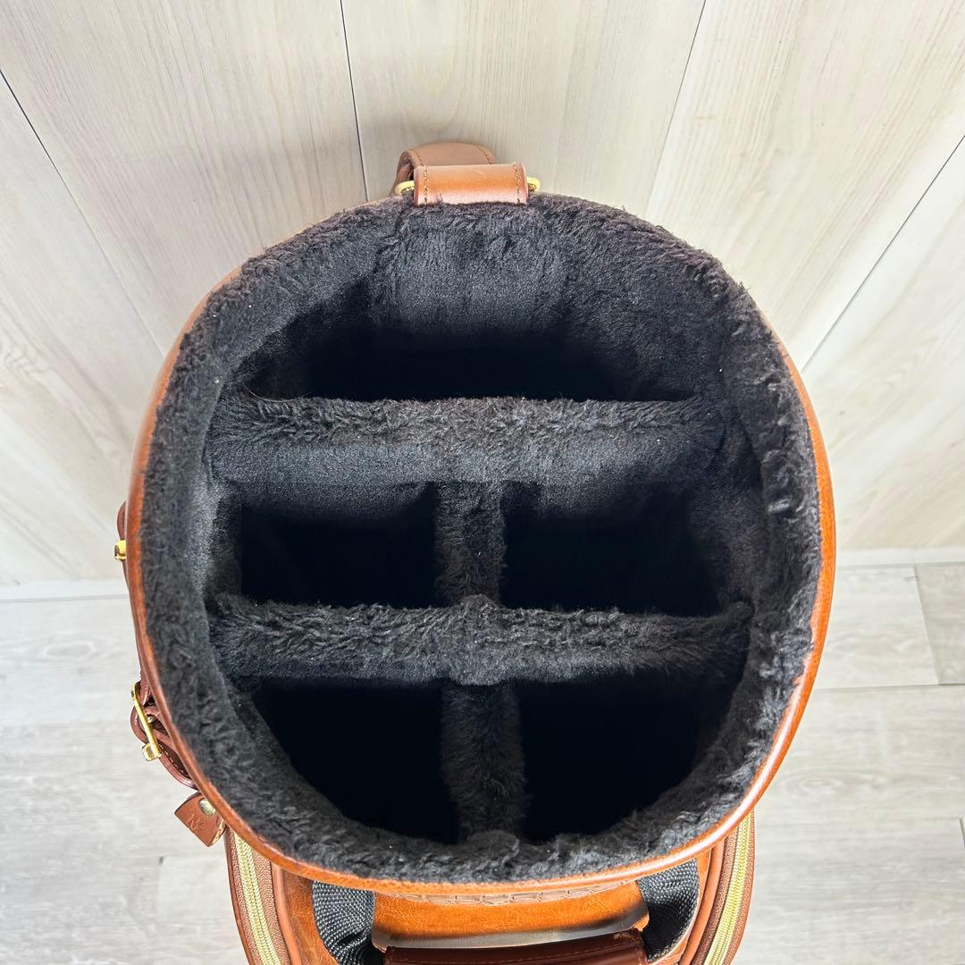 【高級感】マジェスティ ゴルフキャディバッグ ブラウン MJ 美品！豪華！