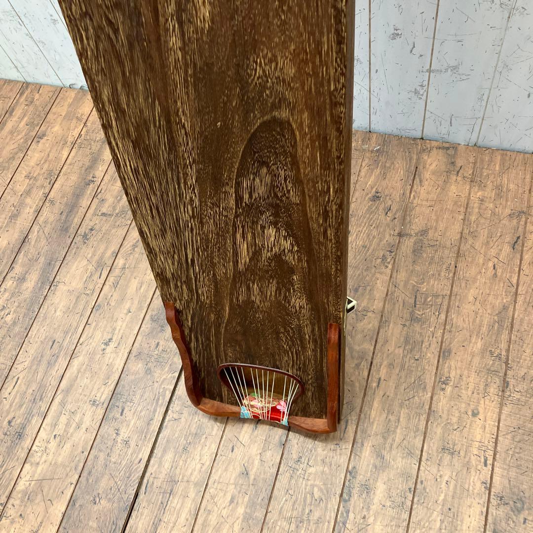 昭和レトロ すだれ掘り 13弦 伝統琴 琴 弦楽器 和楽器 ソフトケース付き