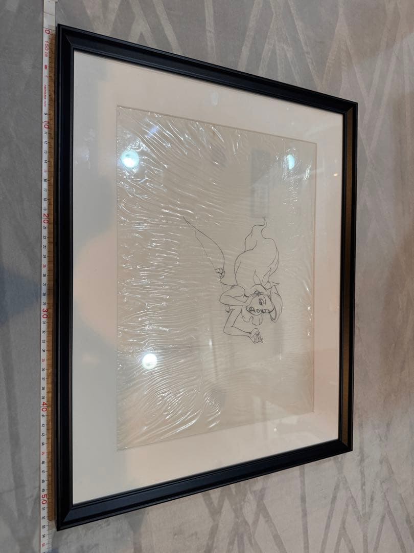 ディズニー　リトルマーメイド　アリエル　手書き　原画　ファインアート