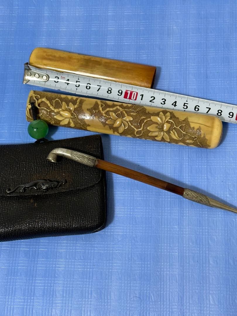 極上 時代物 煙草入れ 提げ物 キセル入れ 煙管 喫煙具 キセル 古道具