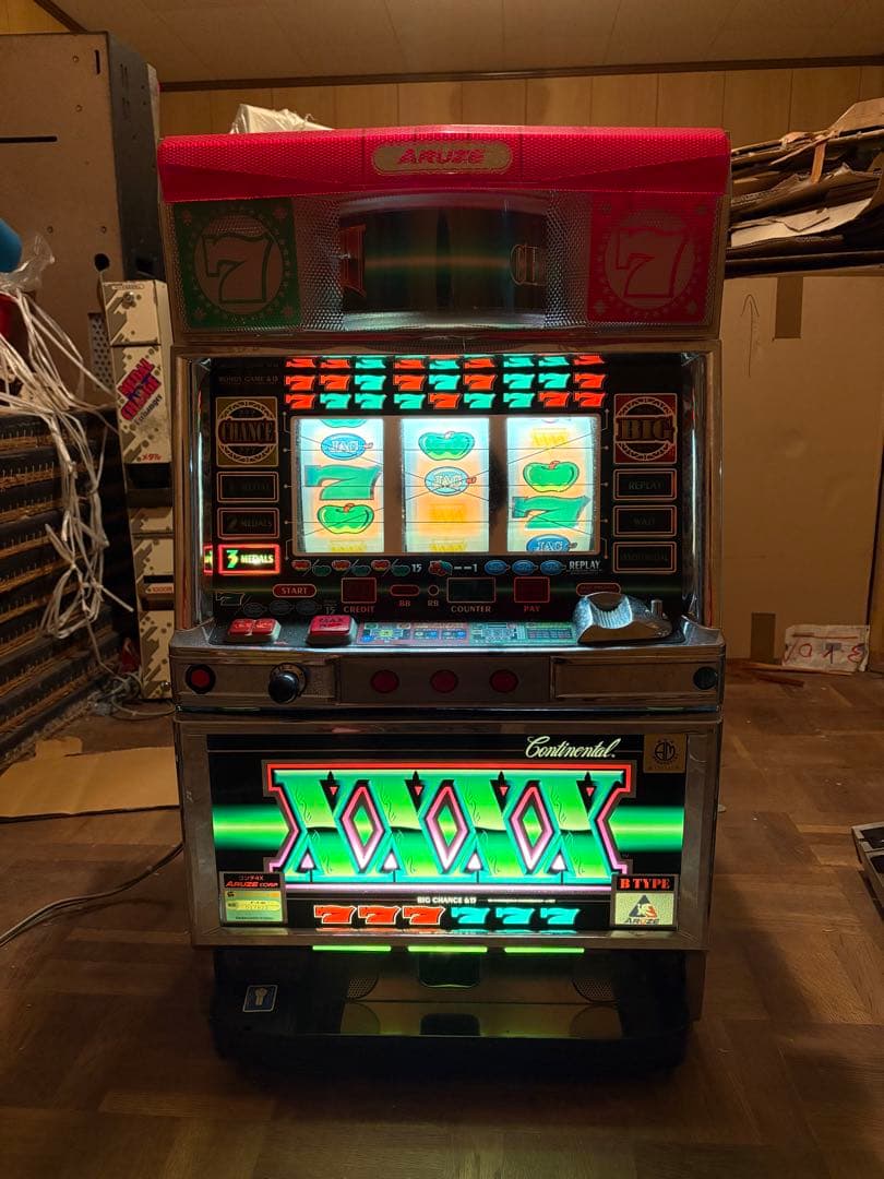 【通電確認済み】パチスロ実機 コンチネンタル4X レトロスロット ②