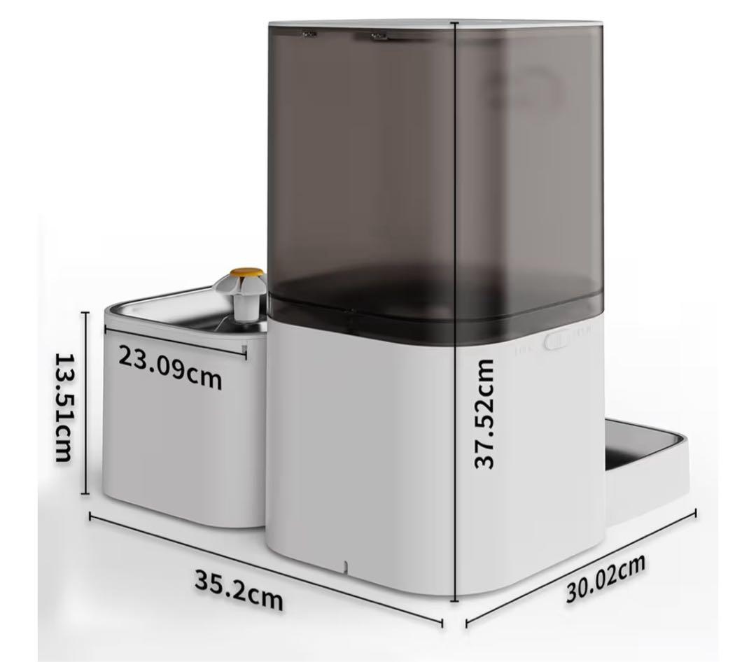 ペット★自動給餌器 給水器 大容量6L 2.5L給水器 アプリ操作 音声録音