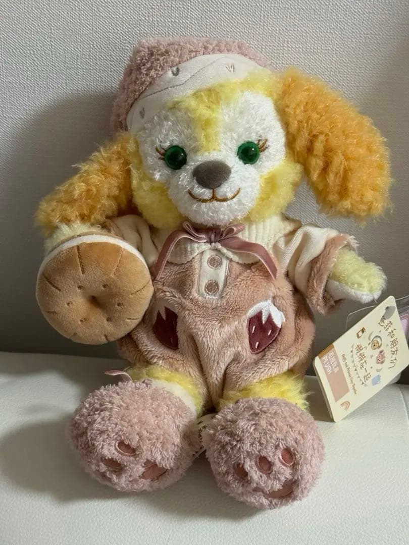 激カワ❗️上海ディズニー　リラックス　クッキーアンSSぬいぐるみ　パジャマ　美人