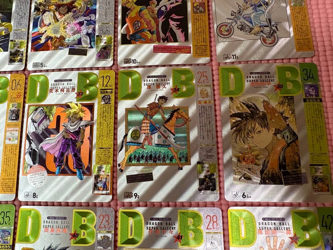 42枚　ジャンプ作家　キラカード　ドラゴンボール表紙