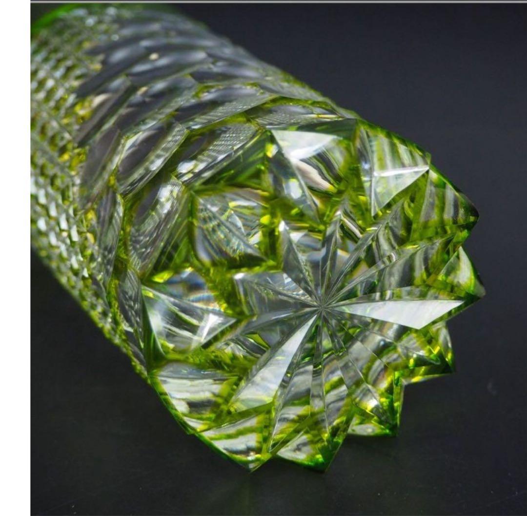 送料無料　伝統工芸士『篠崎清一』作江戸切子グラス2点　共箱　真作保証　篠崎硝子