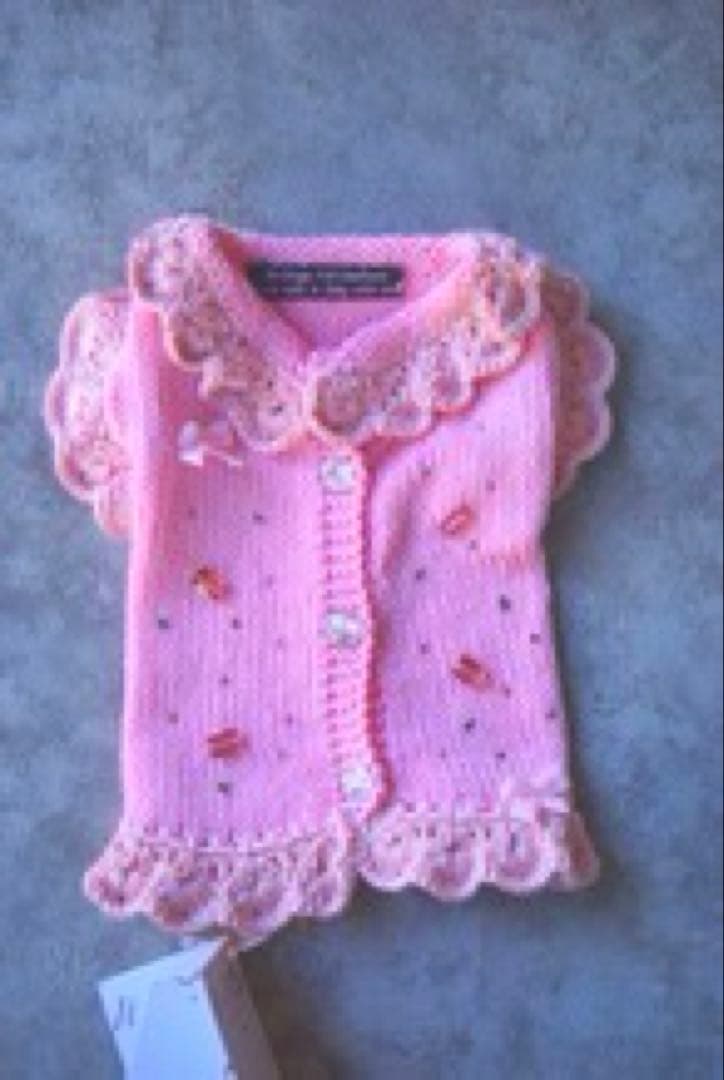 【半額以下】　itdogsピンクのジルコン付きニット犬服