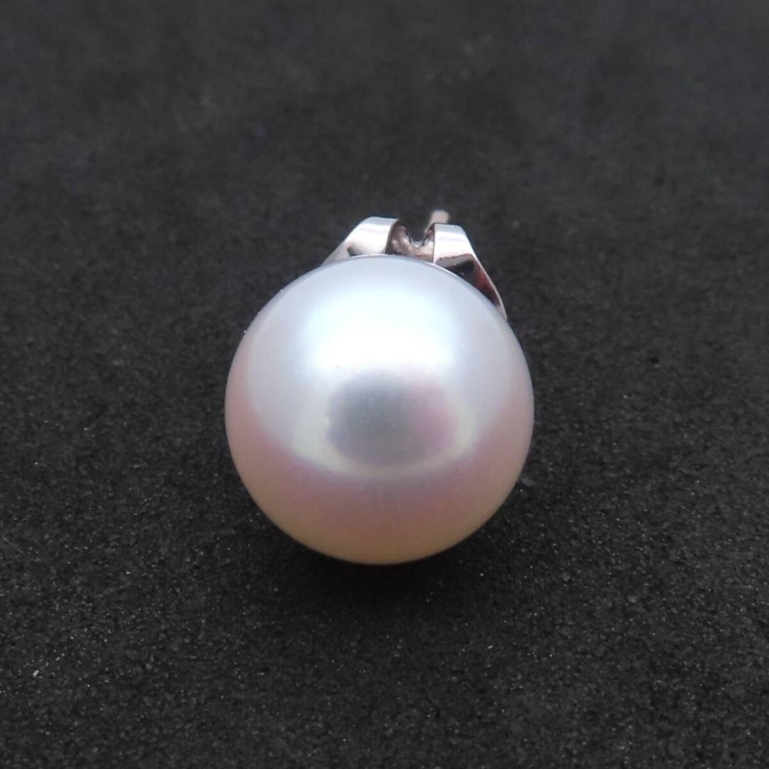 タサキ 大粒 パール ホワイト ゴールド ピアス 片耳 UM25