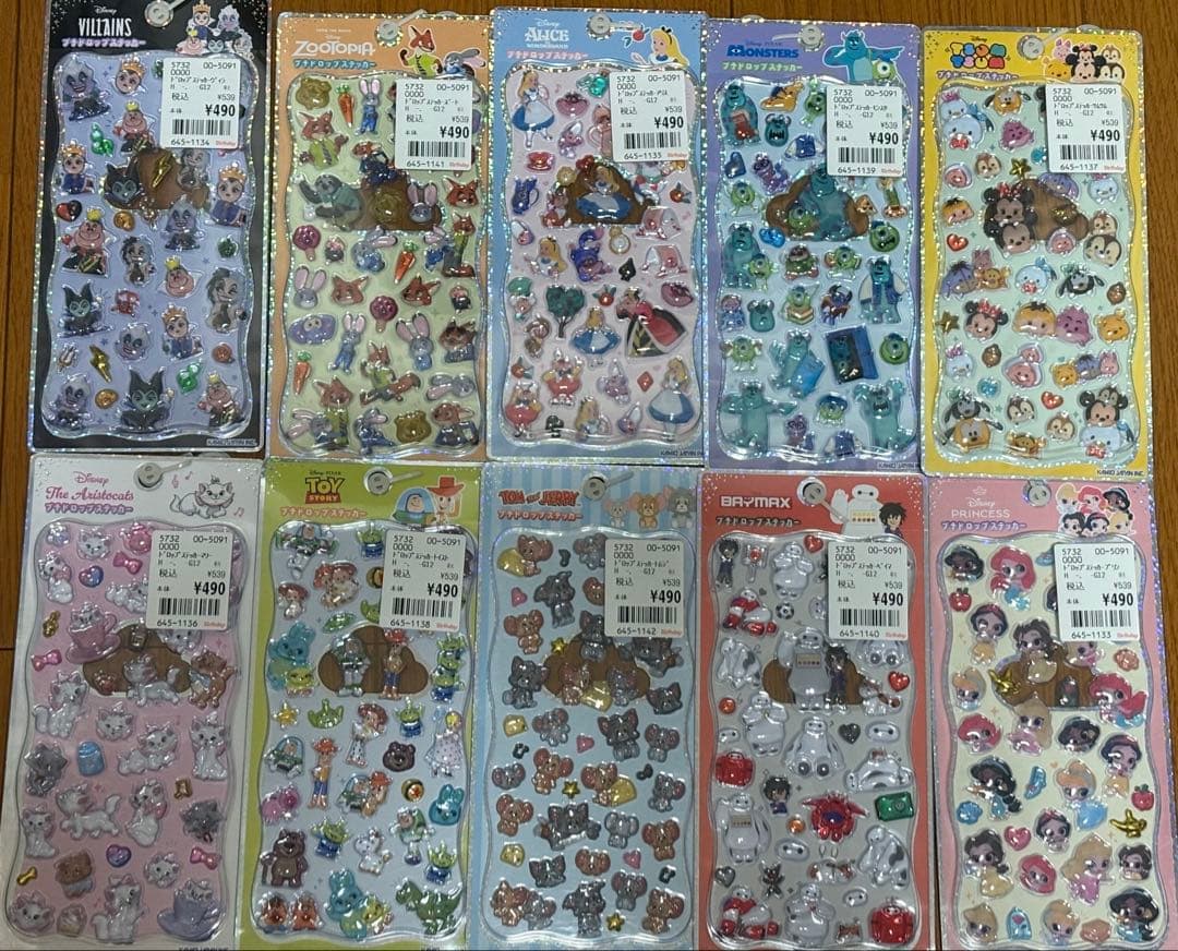 【正規品】プチドロップステッカー ディズニーピクサー 10枚セット