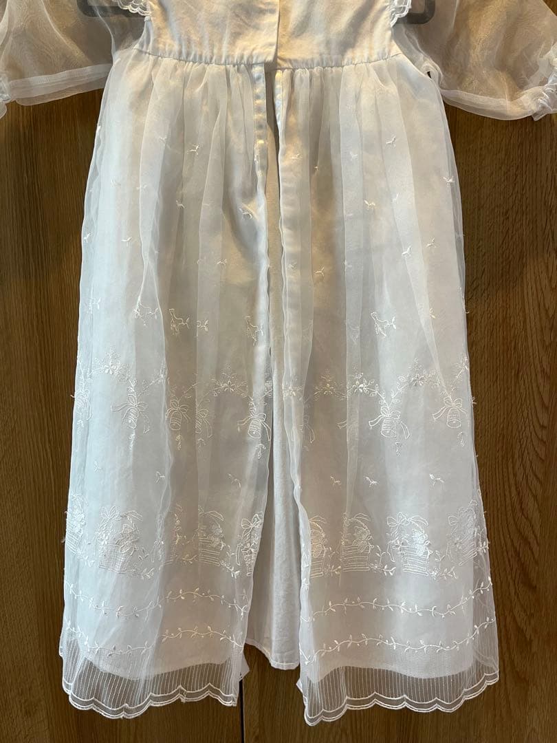 【くまちゃん】ファミリア セレモニー用ベビードレス 帽子セット