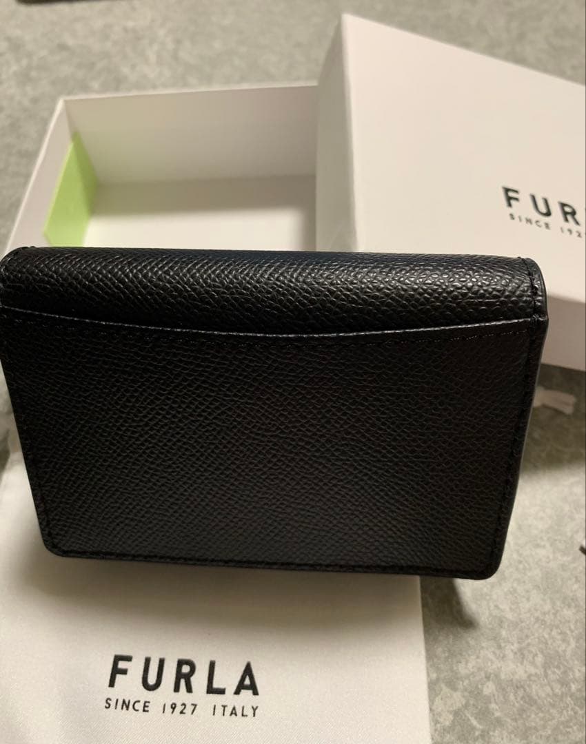 【新品未使用】FURLA フルラ ブラック 名刺入れ カードケース　クラシック