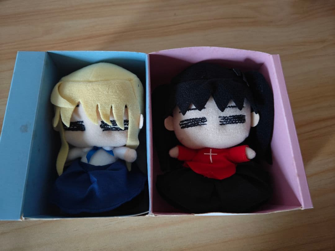 Fate へたれセイバー＆凛　ぷるぷる ぬいぐるみセット