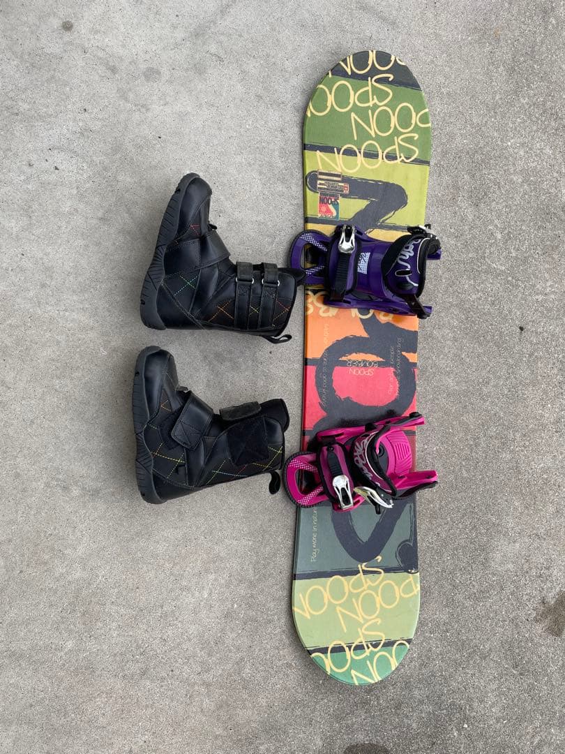 キッズ　スノーボードセット　SPOON