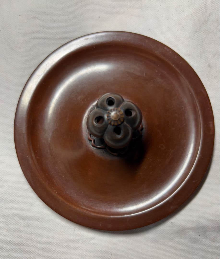 金森紹栄 唐銅朝鮮風炉 釜 風炉 茶道具 共箱付き