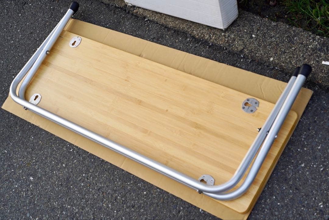 【美品】 peak フォールディングシェルフロング 竹