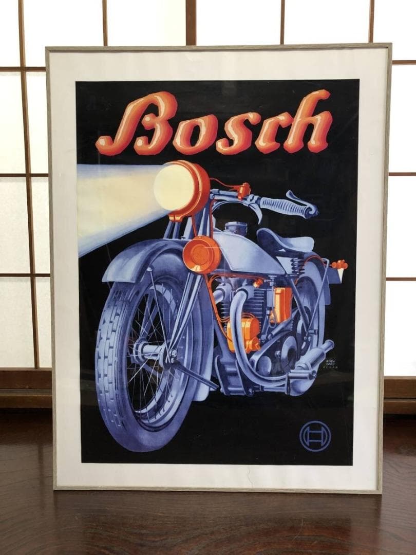 【 BOSCH 1960s ヴィンテージ・ポスター 】　当時物　69×50ｃｍ
