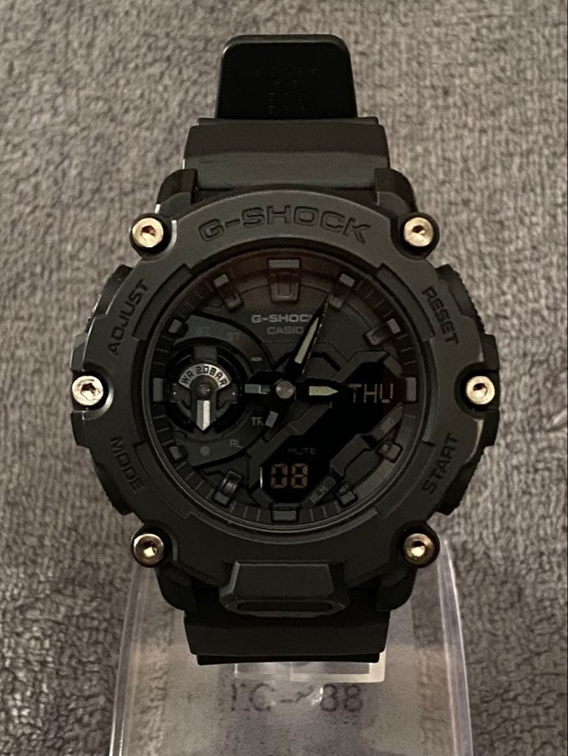 CASIO G-SHOCK GA-2200BB-1AJF 電池新品交換済み