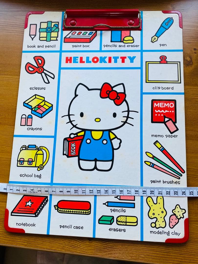 昭和レトロ　ハローキティ　当時物　クリップボード　レア　非売品