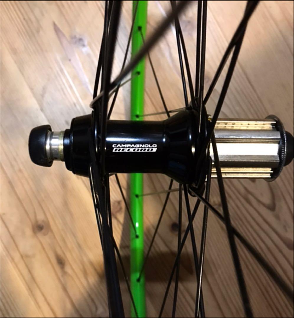 手組みホイール(カンパレコードハブにマビックリムオリジナル塗装700c)