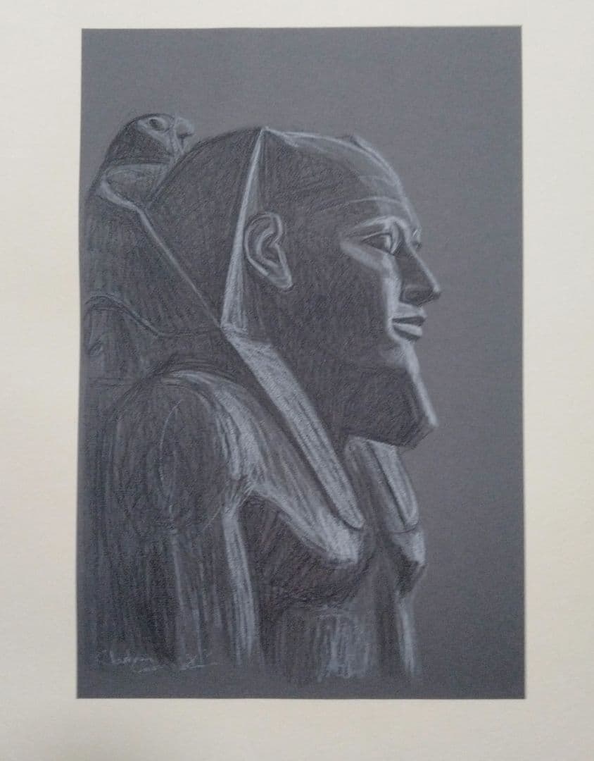 杉山寧素描エジプト・全12枚限定販売品・1981年文藝春秋刊