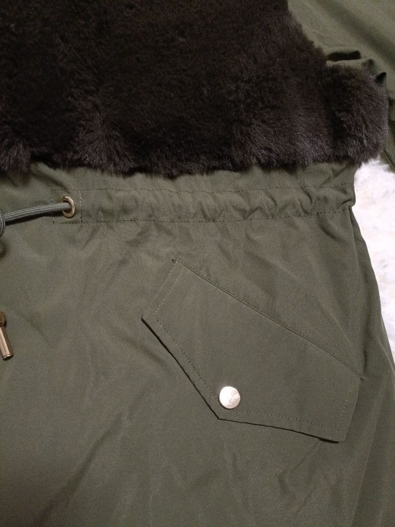 カプリシュレマージュ　ファードッキング　モッズコート　38　カーキ　ファーコート