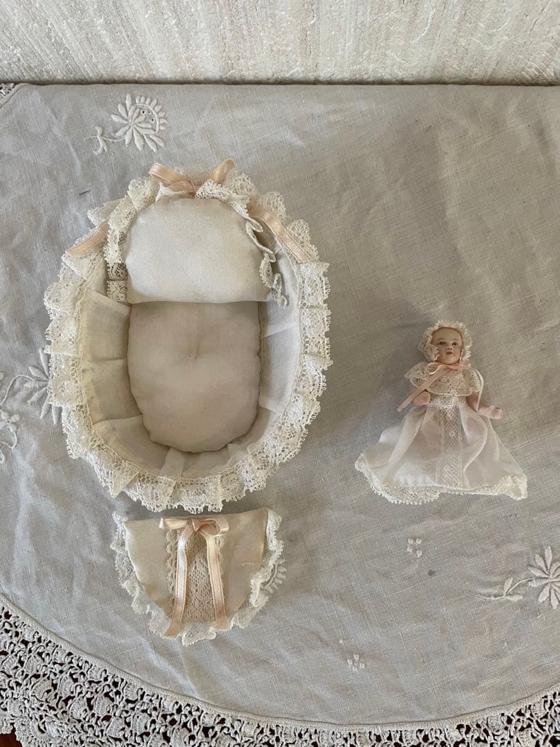 ビスクドール21 ベッド ミニョネット ヴィンテージ ベビー 赤ちゃん