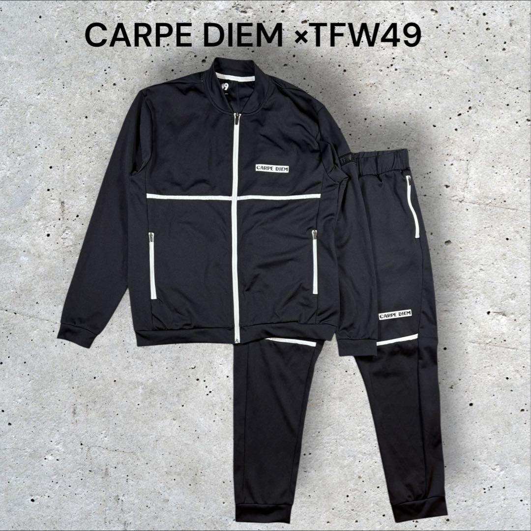 美品 レア CARPE DIEM×TFW49 セットアップ トラックスーツ 黒