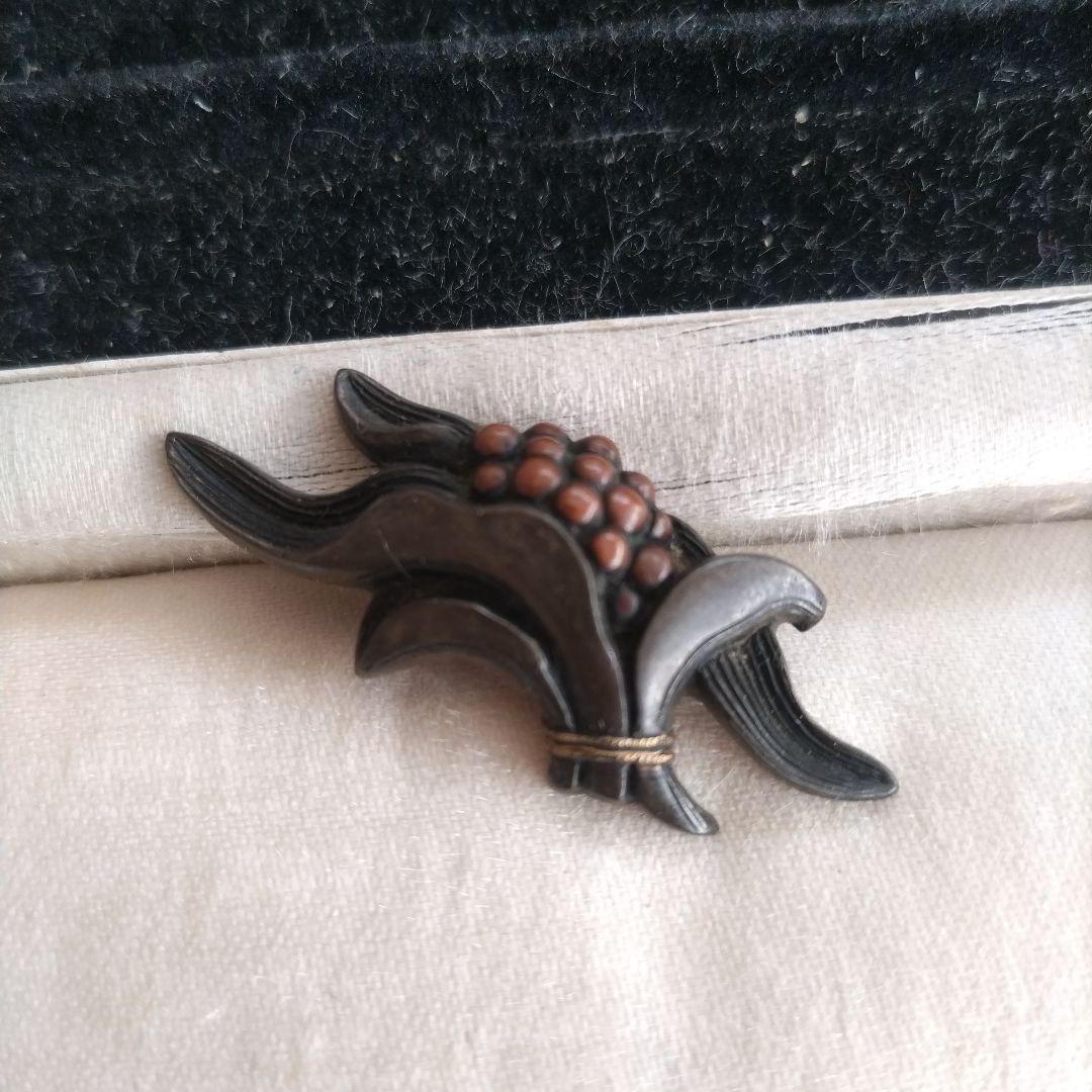 時代 前金具 在銘 万年青 アンティーク