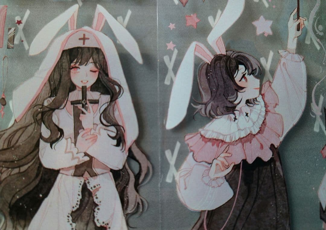 J61＃兔兔唱诗班・初（PET)Menu手帐规划局切り売り海外人物マステ女の子