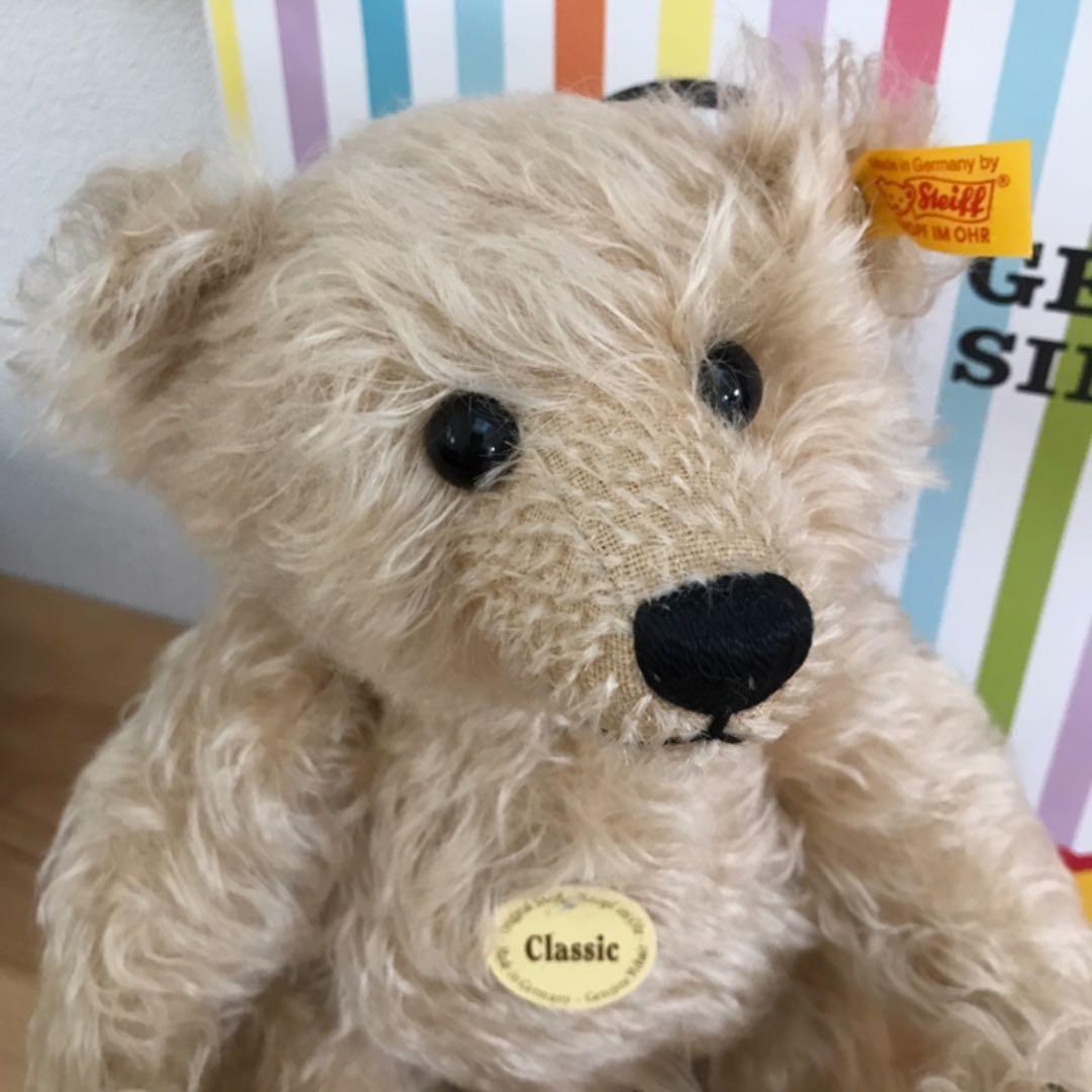 【新品】シュタイフ クラシック ティディベア モヘヤ 32cm