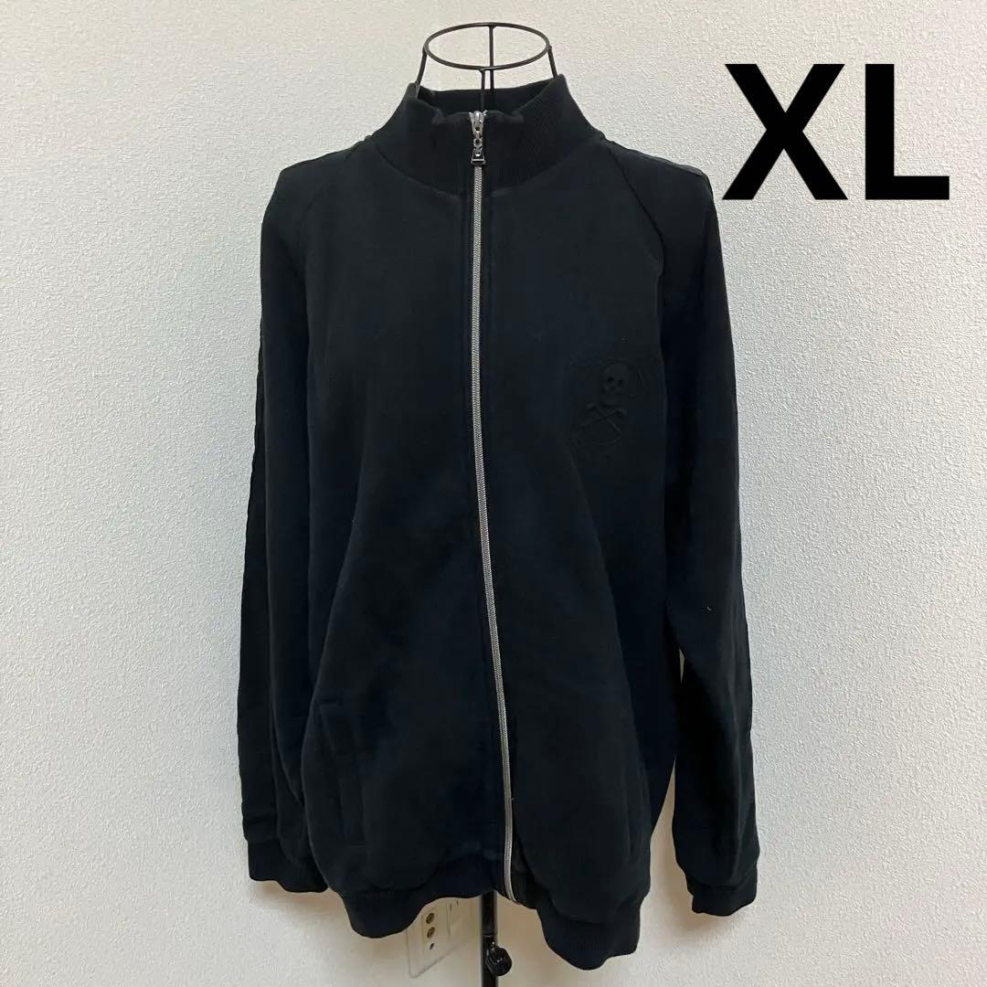 MARK&LONA マークアンドロナ ブルゾン XL黒スカルキルティング袖