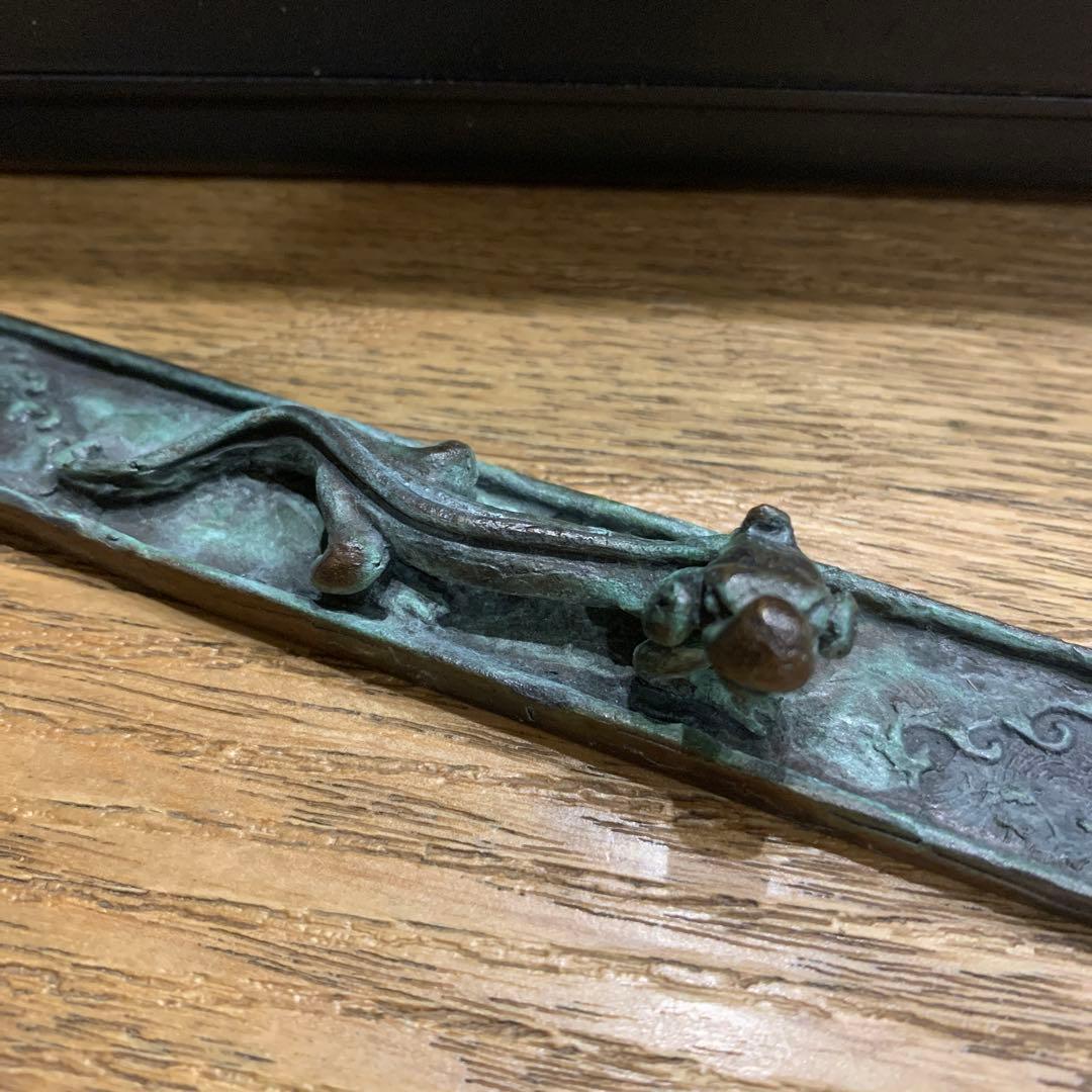 龍鈕青銅文鎮   伊達政宗