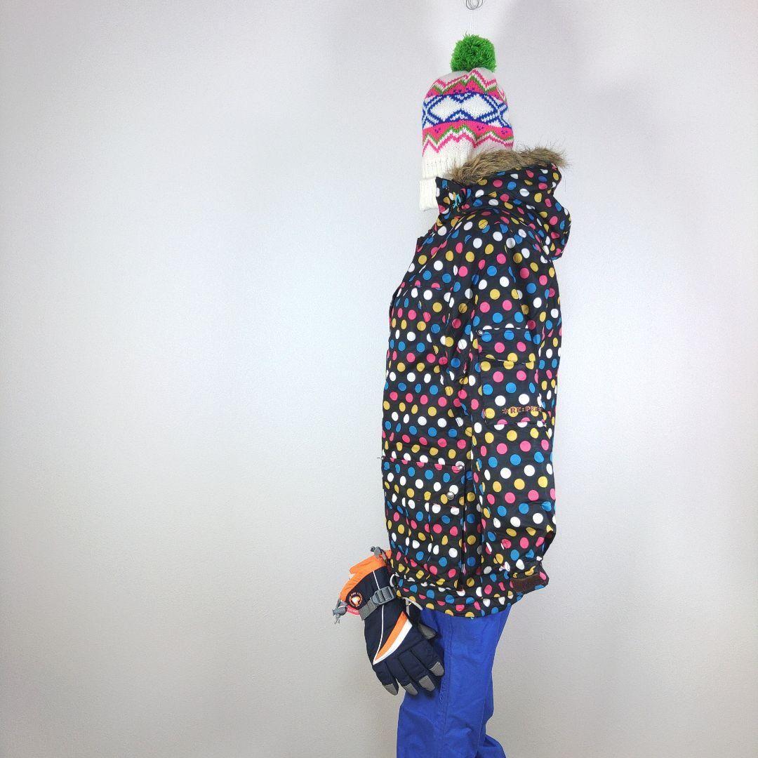 オニール　レディース　M　スキー　スノーボードウェア　ブラック　ブルー　ニット帽