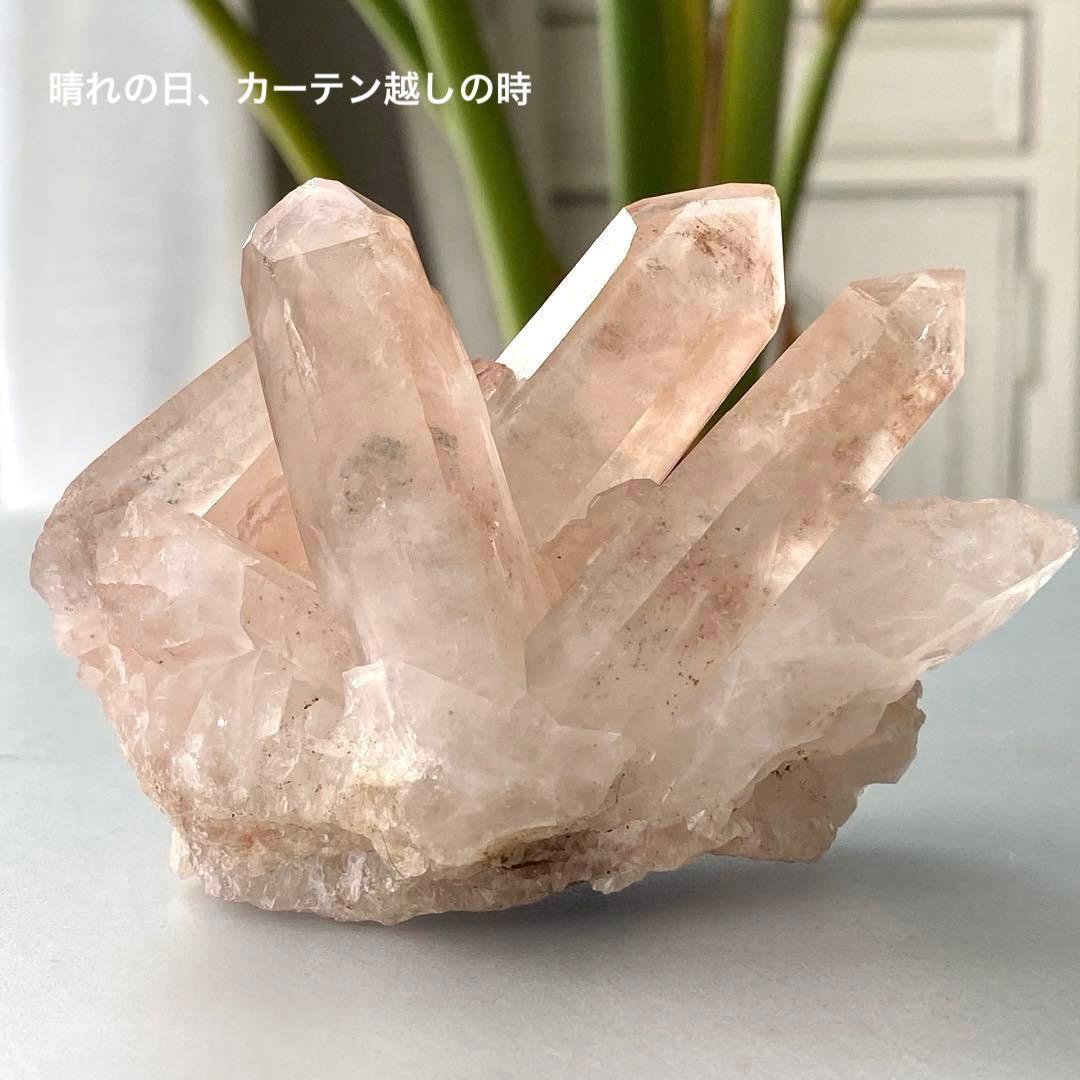 【 天然石 ピンク リチウム クォーツ クラスター 原石 ブラジル産 】