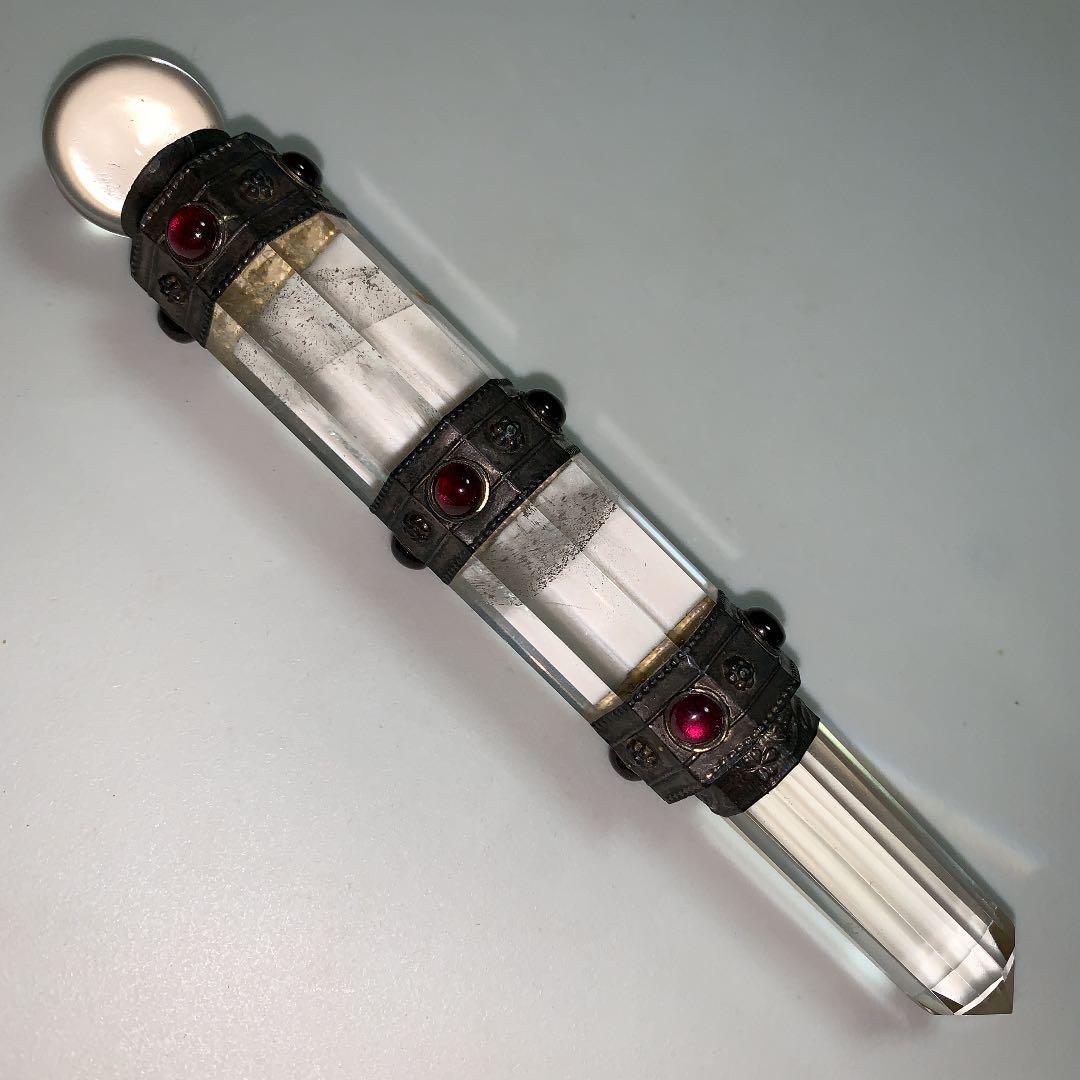 水晶 ヒーリングワンド 魔法の杖 アンティーク