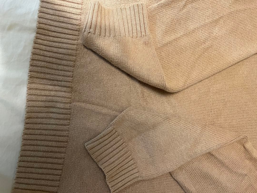 古着　ポロ　ラルフローレン　刺繍ロゴハーフジップ ニットセーター