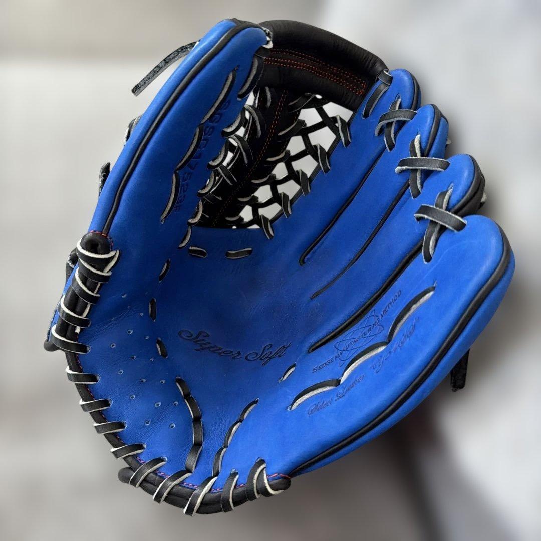 SSK 軟式グローブ Super Soft ブルー　ブラック