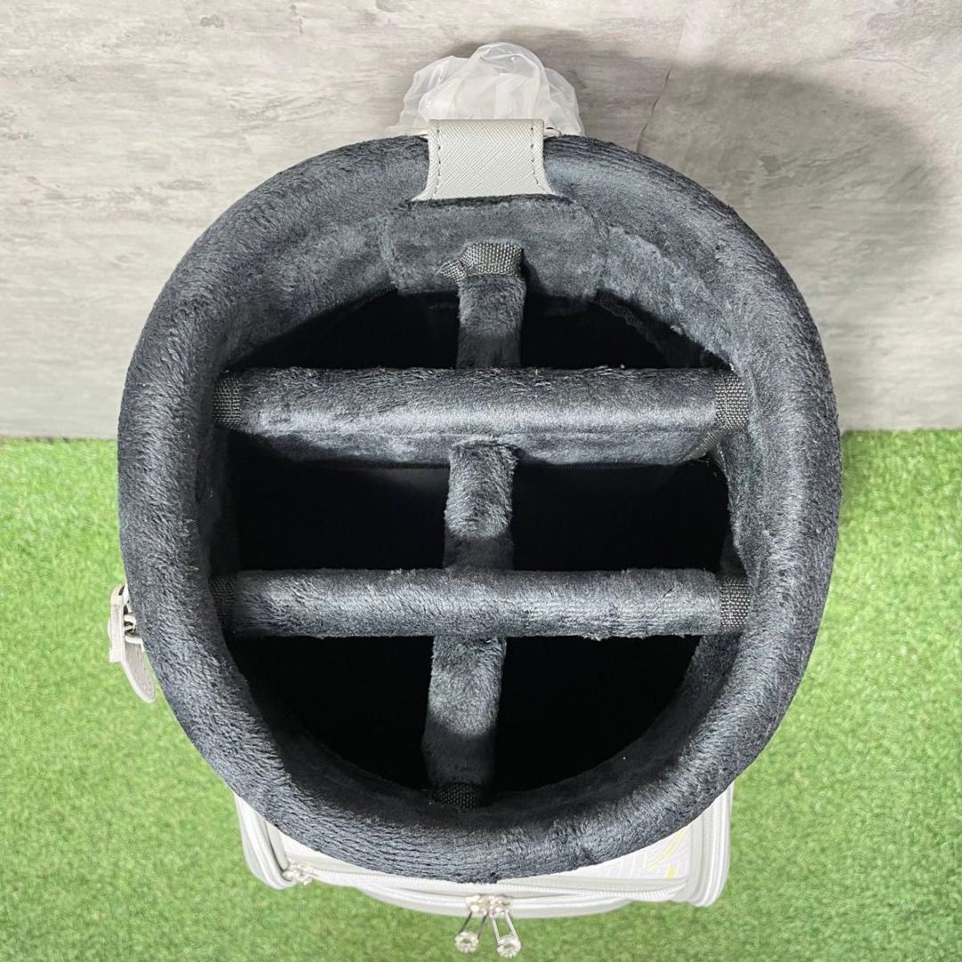 【新品】ハンティングワールド キャスコ キャディバッグ ゴルフバッグ ホワイト