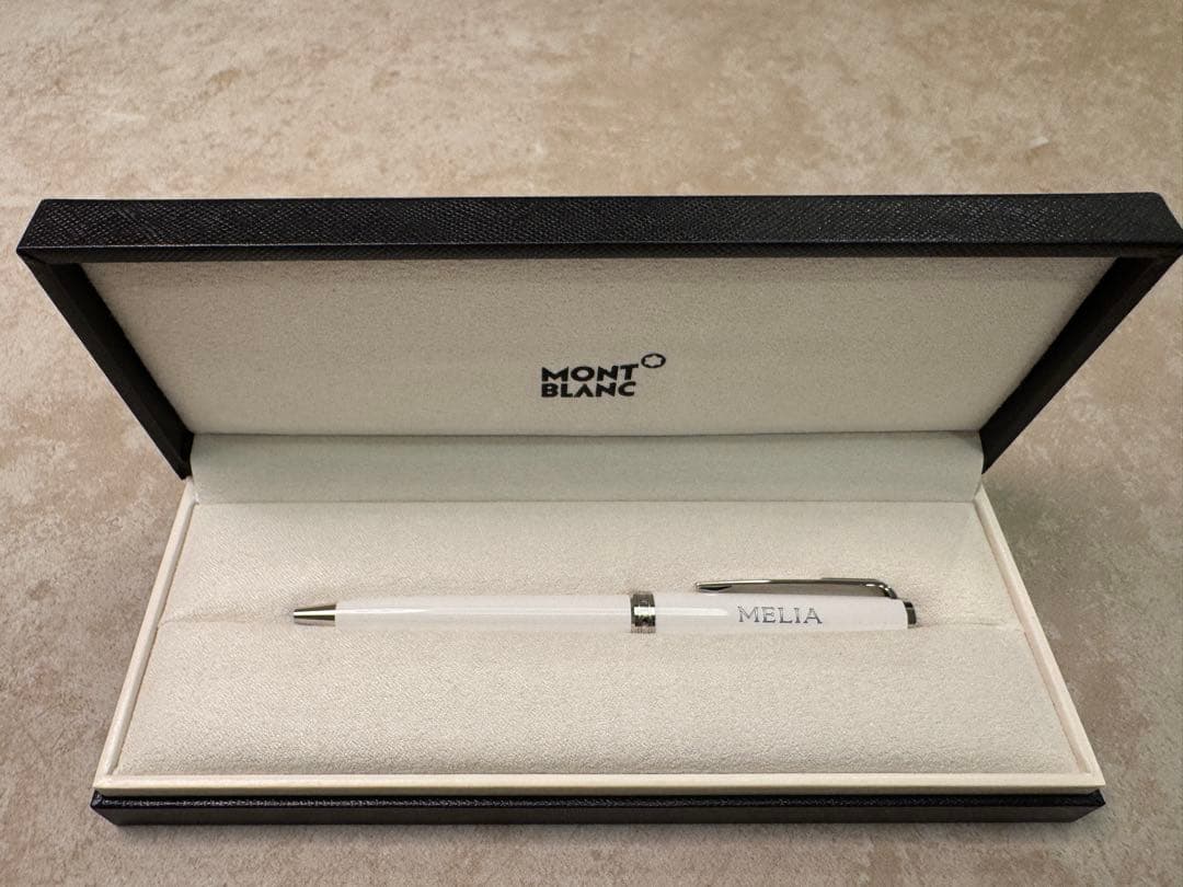 MONT BLANC MELIA ホワイトボールペン