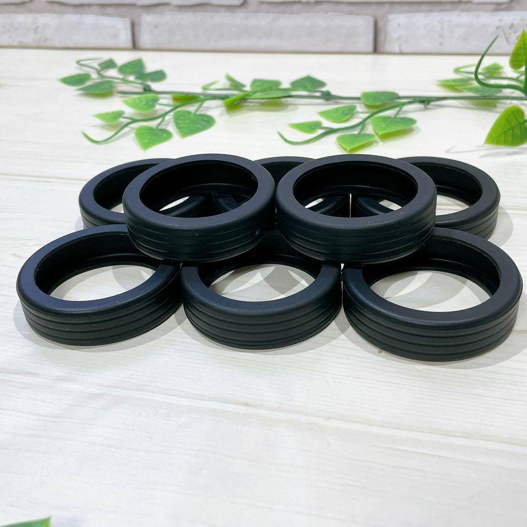 スーツケース　ホイール　カバー　シリコン製 ブラック 8個