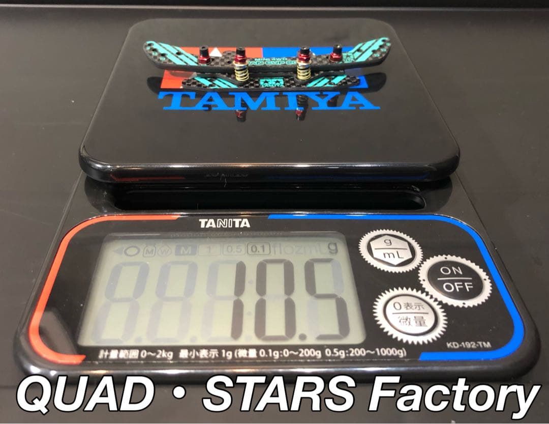 【ミニ四駆パーツ】2軸ATリジットバンパー　J-CUP2022　3mm厚カーボン