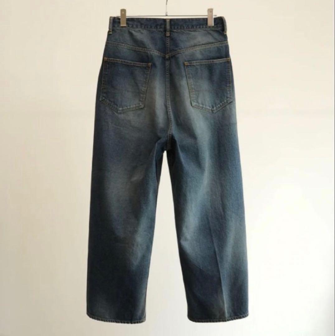 パンツ ancellm AGING WIDE 5P DENIM PANTS