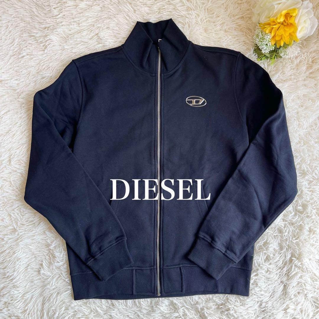 DIESEL ディーゼル ジップアップスウェット L ブラック