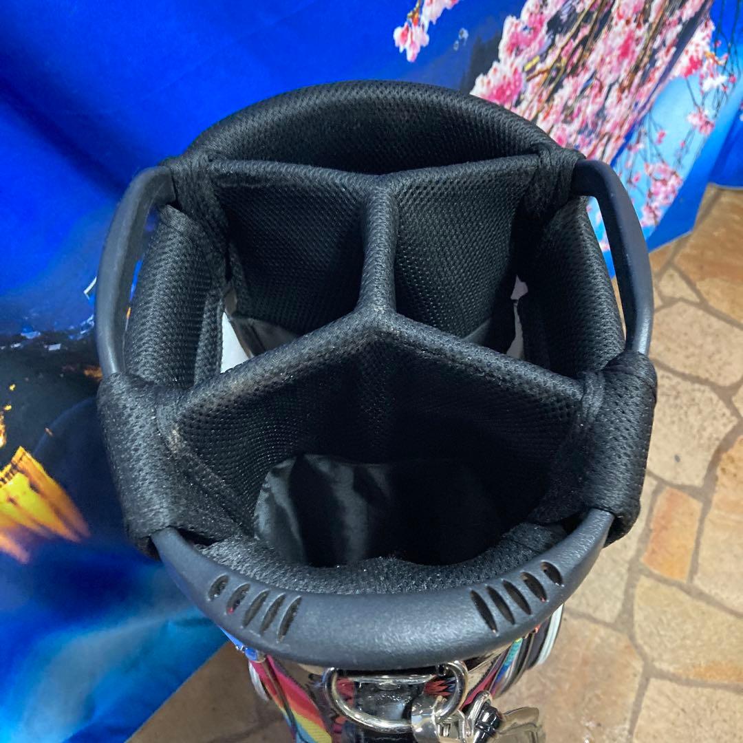 寶BU-1108 クアルトユナイテッド キャディバッグ レインボー エナメル使用