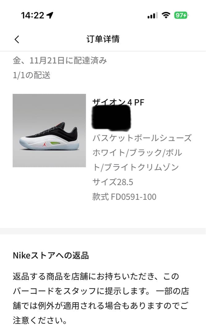 新品28.5cmNike Jordan Zion4ナイキ ジョーダン ザイオン4